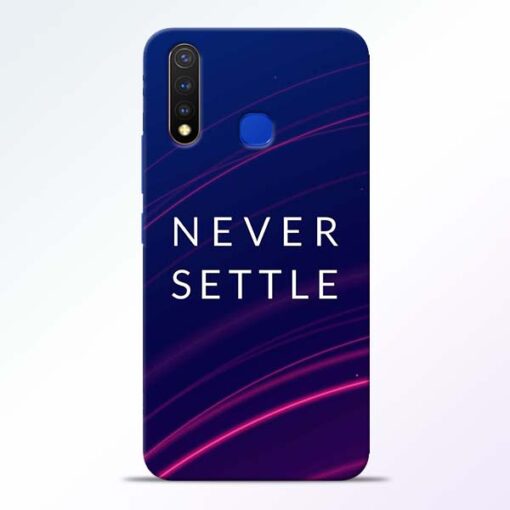 Blue Never Settle Vivo U20 Mobile Cover