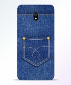 Blue Pocket Redmi 8A Mobile Cover