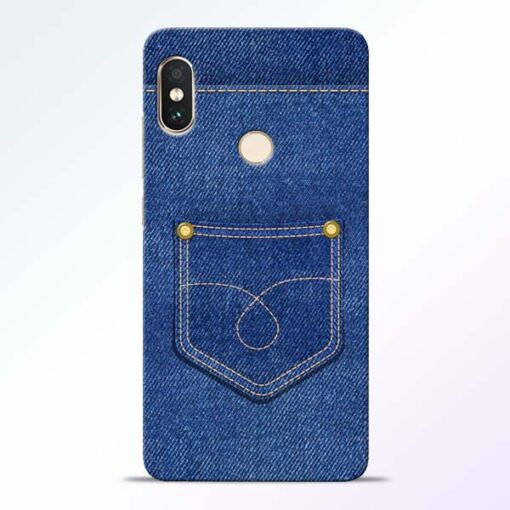 Blue Pocket Redmi Note 5 Pro Mobile Cover