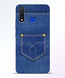 Blue Pocket Vivo U20 Mobile Cover