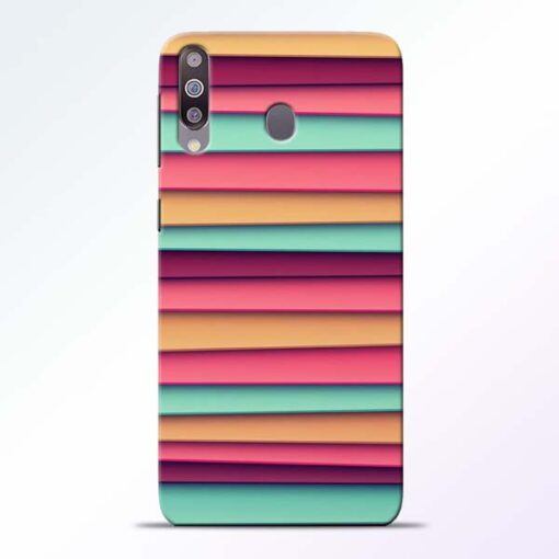 Color Stripes Samsung Galaxy M30 Mobile Cover