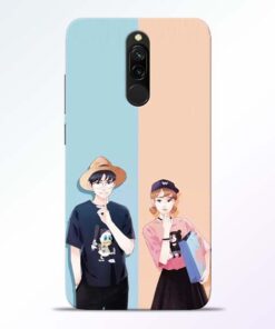Cute Couple Redmi 8 Mobile Cover