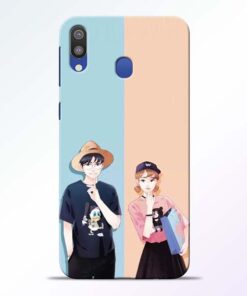 Cute Couple Samsung Galaxy M20 Mobile Cover