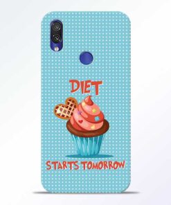 Diet Start Redmi Note 7 Pro Mobile Cover