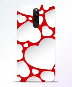 Heart Shape Redmi 8 Mobile Cover