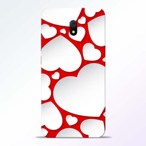 Heart Shape Redmi 8A Mobile Cover