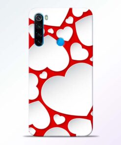 Heart Shape Redmi Note 8 Mobile Cover