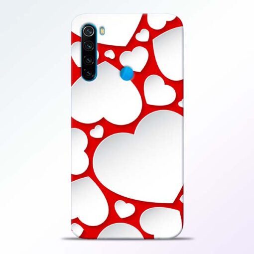 Heart Shape Redmi Note 8 Mobile Cover