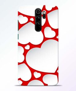 Heart Shape Redmi Note 8 Pro Mobile Cover