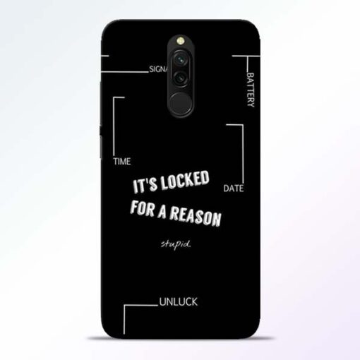 Its Locked Redmi 8 Mobile Cover