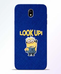 Look Up Minion Samsung Galaxy J7 Pro Mobile Cover