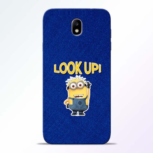 Look Up Minion Samsung Galaxy J7 Pro Mobile Cover