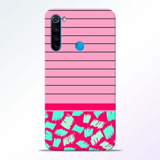 Pink Stripes Redmi Note 8 Mobile Cover