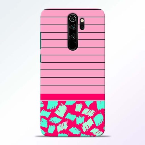 Pink Stripes Redmi Note 8 Pro Mobile Cover