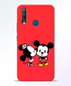 Red Cute Mouse Vivo U10 Mobile Cover
