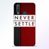 Red Never Settle Vivo U10 Mobile Cover