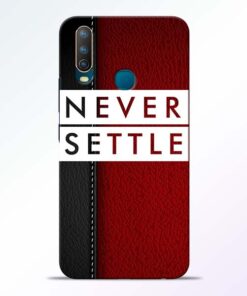 Red Never Settle Vivo U10 Mobile Cover
