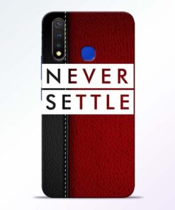 Red Never Settle Vivo U20 Mobile Cover