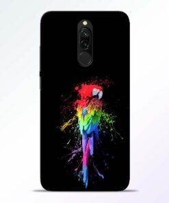 Splatter Parrot Redmi 8 Mobile Cover