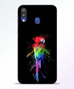 Splatter Parrot Samsung Galaxy M20 Mobile Cover