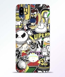 Sticker Bomb Samsung Galaxy A10s Mobile Cover