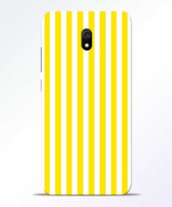 Yellow Striped Redmi 8A Mobile Cover