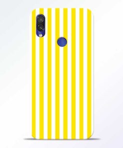 Yellow Striped Redmi Note 7 Pro Mobile Cover