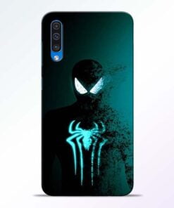 Black Spiderman Samsung A50 Mobile Cover - CoversGap