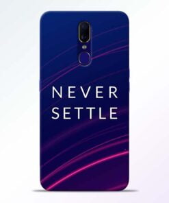 Blue Never Settle Oppo F11 Mobile Cover