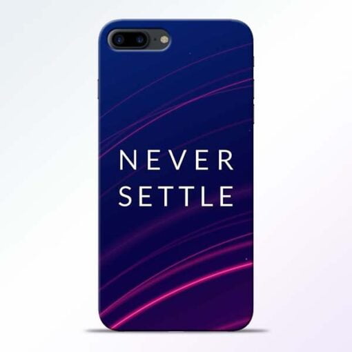 Buy Blue Never Settle iPhone 7 Plus Mobile Cover at Best Price