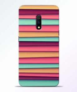 Color Stripes Realme X Mobile Cover