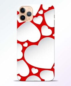 Heart Shape iPhone 11 Pro Mobile Cover
