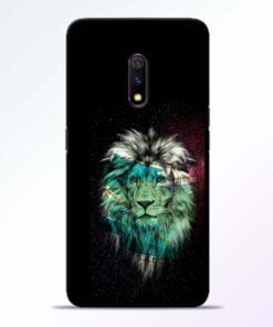 Lion Print Realme X Mobile Cover