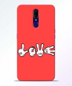 Love Symbol Oppo F11 Mobile Cover