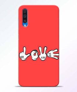 Love Symbol Samsung A50 Mobile Cover - CoversGap