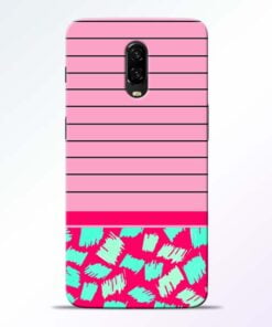 Pink Stripes OnePlus 6T Mobile Cover