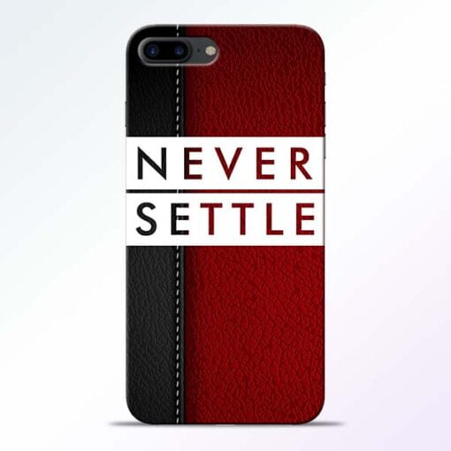 Buy Red Never Settle iPhone 7 Plus Mobile Cover at Best Price