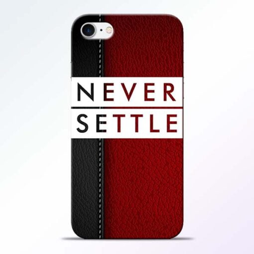 Buy Red Never Settle iPhone 8 Mobile Cover at Best Price