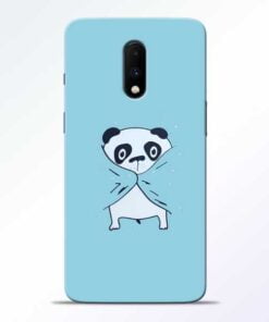 Shy Panda OnePlus 7 Mobile Cover