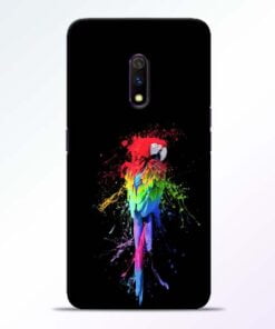 Splatter Parrot Realme X Mobile Cover