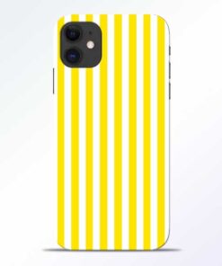 Yellow Striped iPhone 11 Mobile Cover