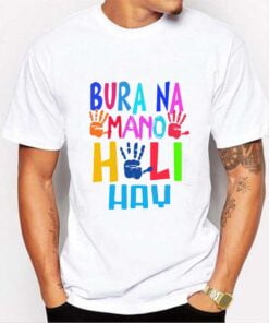 Bura Na Mano Holi T shirt - White