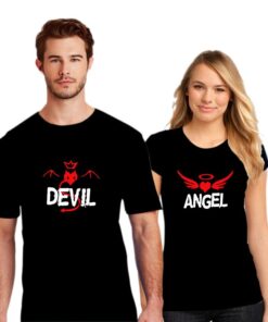 Devil Angel Couple T shirt