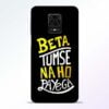Beta Tumse Na Redmi Note 9 Pro Mobile Cover