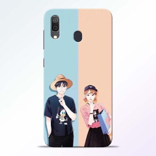 Cute Couple Samsung Galaxy A30 Mobile Cover