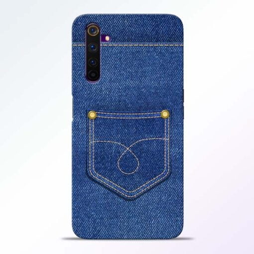 Blue Pocket Realme 6 Mobile Cover