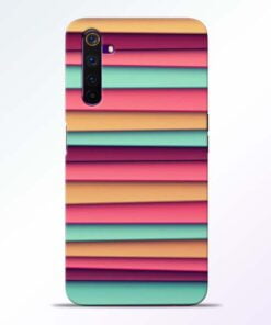Color Stripes Realme 6 Pro Mobile Cover