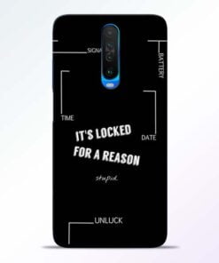 Its Locked Poco X2 Mobile Cover