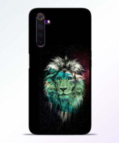 Lion Print Realme 6 Mobile Cover