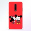 Red Cute Mouse OnePlus 7 Pro Mobile Cover